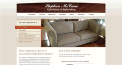 Desktop Screenshot of mccuneupholstery.com